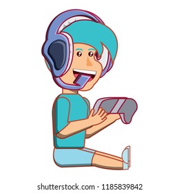 cartoon boy icon