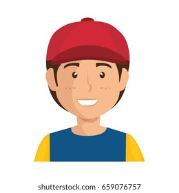 cartoon boy icon