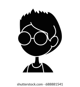 cartoon boy icon