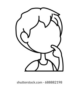 cartoon boy icon
