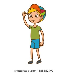 cartoon boy icon