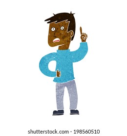 cartoon boy with idea