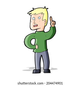 cartoon boy with idea