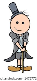 Cartoon Boy in Magician Dress - Vector Illustrations