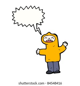 cartoon boy shouting