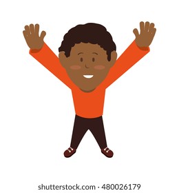 cartoon boy smiling