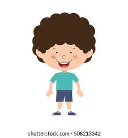 cartoon boy smiling