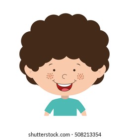 cartoon boy smiling