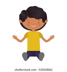 cartoon boy smiling