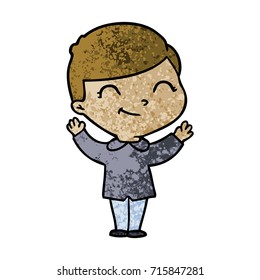cartoon boy smiling