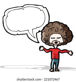 cartoon boy with speech bubble