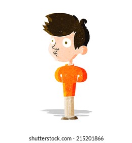 cartoon boy staring