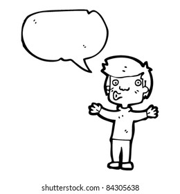 cartoon boy talking