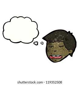 cartoon boy with thought bubble