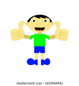 dibujo animado niño toma imágenes vectoriales
