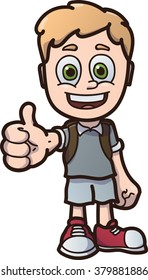 Cartoon boy, vector illustration