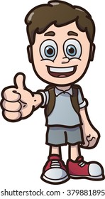 Cartoon boy, vector illustration