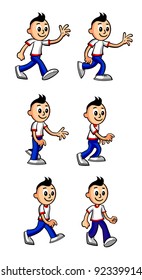 Cartoon Boy Walking