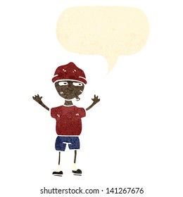 cartoon boy wearing hat