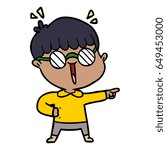 cartoon boy wearing spectacles