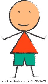 Cartoon boy.Vector illustration.