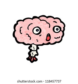 cerebro de dibujos animados
