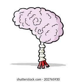 cerebro de dibujos animados
