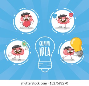 cartoon brain creativity
