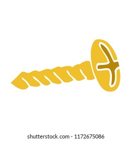 cartoon brass screw