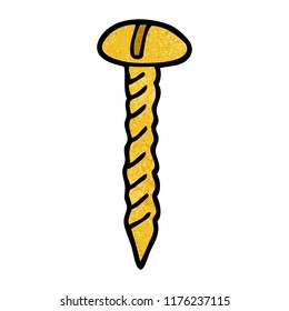 cartoon brass screw