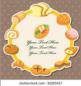 cartoon bread card
