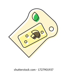 Cartoon Bread and Cheese Icon Vector
