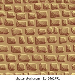 cartoon brick wall texture seamless brown background
