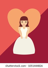 cartoon bride design