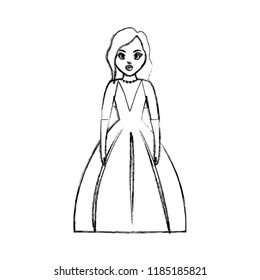 cartoon bride icon