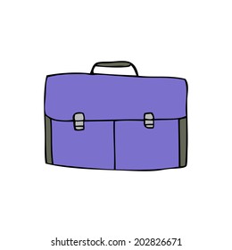 cartoon, briefcase bag