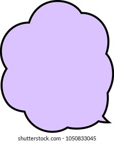 Cartoon Bright color speech balloon 4