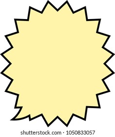 Cartoon Bright color speech balloon 13