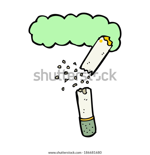 Cartoon Broken Marijuana Cigarette Stock Vector (Royalty Free ...