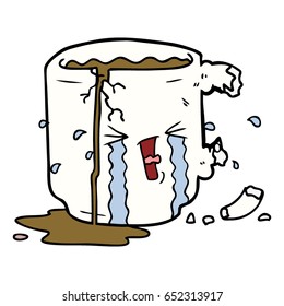 caricatura de una taza rota