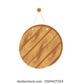Cartoon brown wooden plates. Vector set isolate on white background. Wooden plates collection, illustration of wood board