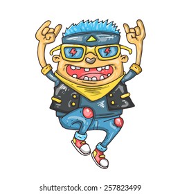 cartoon brutal boy