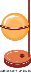Cartoon bubble level tool used in construction or carpentry. Professional equipment for accurate measurement. Handyman and building tool vector illustration.