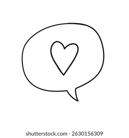 Cartoon bubble - speech and thought set. Hand-drawn comic doodle speech bubble