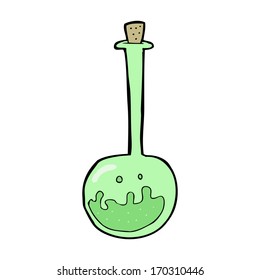 cartoon bubbling chemicals