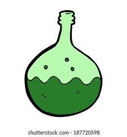 cartoon bubbling chemicals