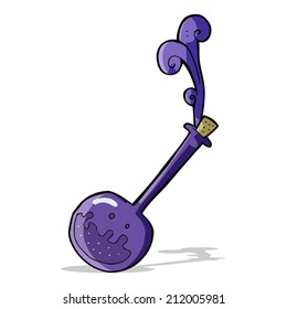 cartoon bubbling chemicals