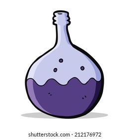 cartoon bubbling chemicals