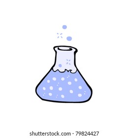bubbling beaker vector clipart