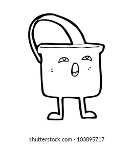 personaje del balde de dibujos animados